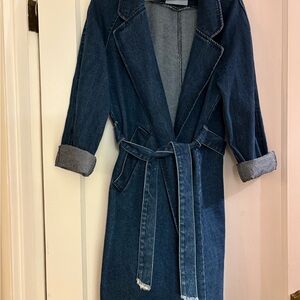 Stylish Denim Trench Coat
